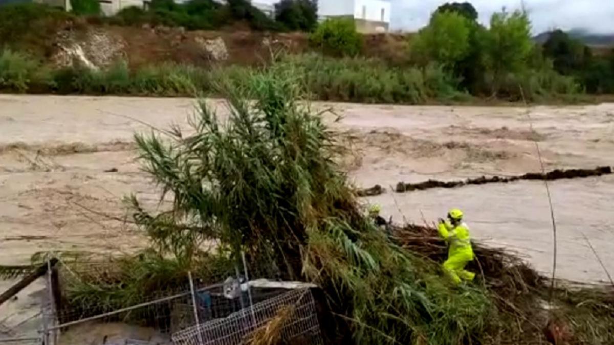Crecida del río Canyoles en la DANA de 2019