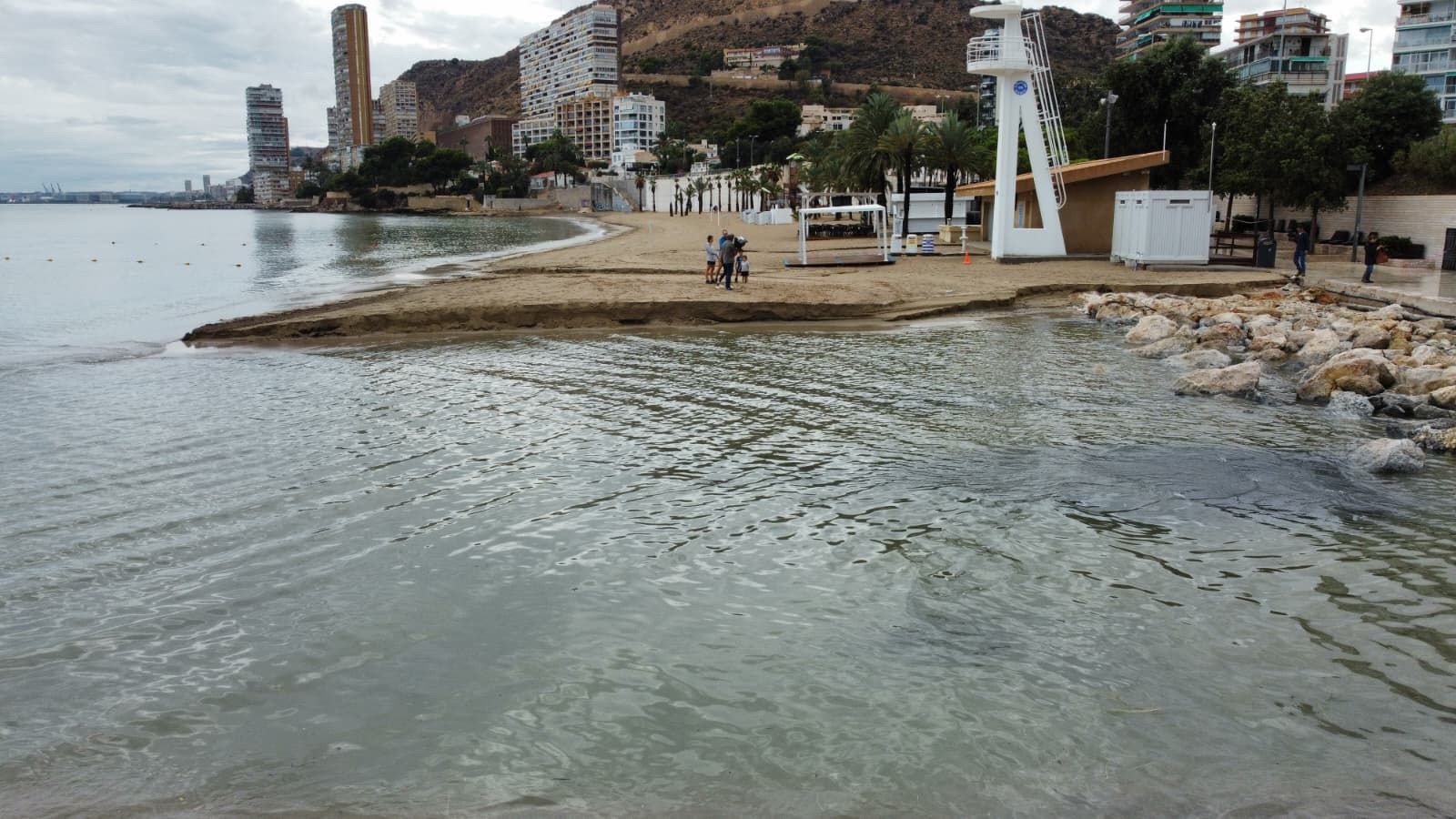 Así ha quedado la Albufereta tras las lluvias