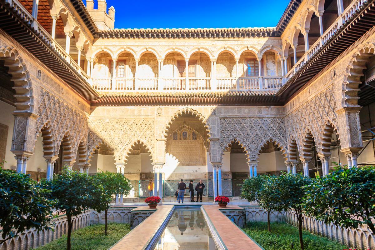Patio de las Doncellas en el Palacio Real, Real Alcázar