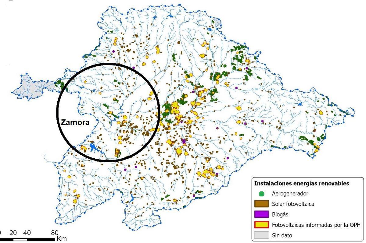 Instalaciones de producción de energías renovables en Zamora y Castilla y León