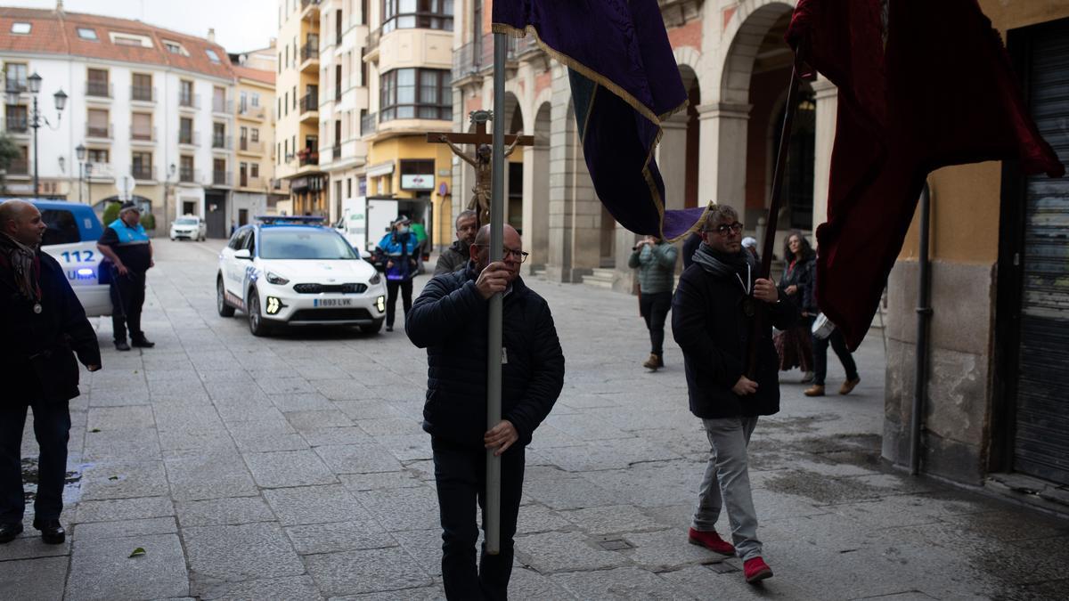 Procesión tras la rogativa de San Marcos.