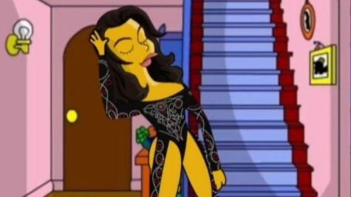 La cantant Chanel com a personatge de «Los Simpson».  | DDG