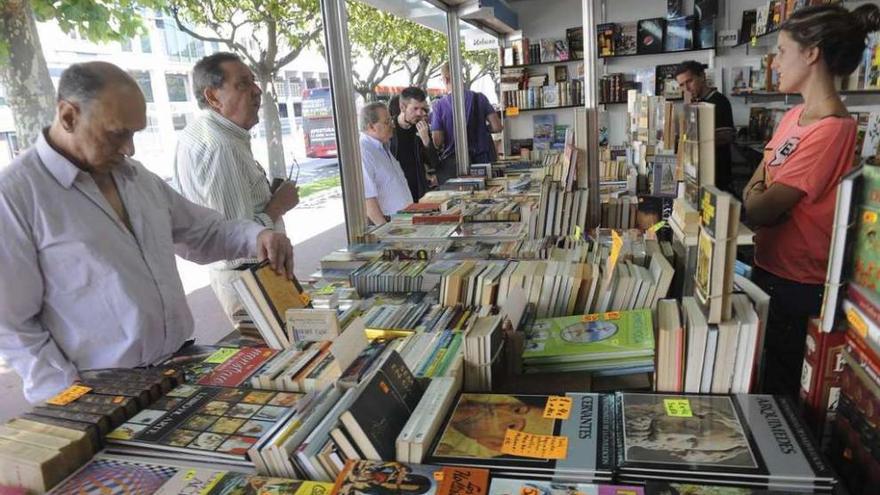 Puesto de una librería, en la feria del año pasado.