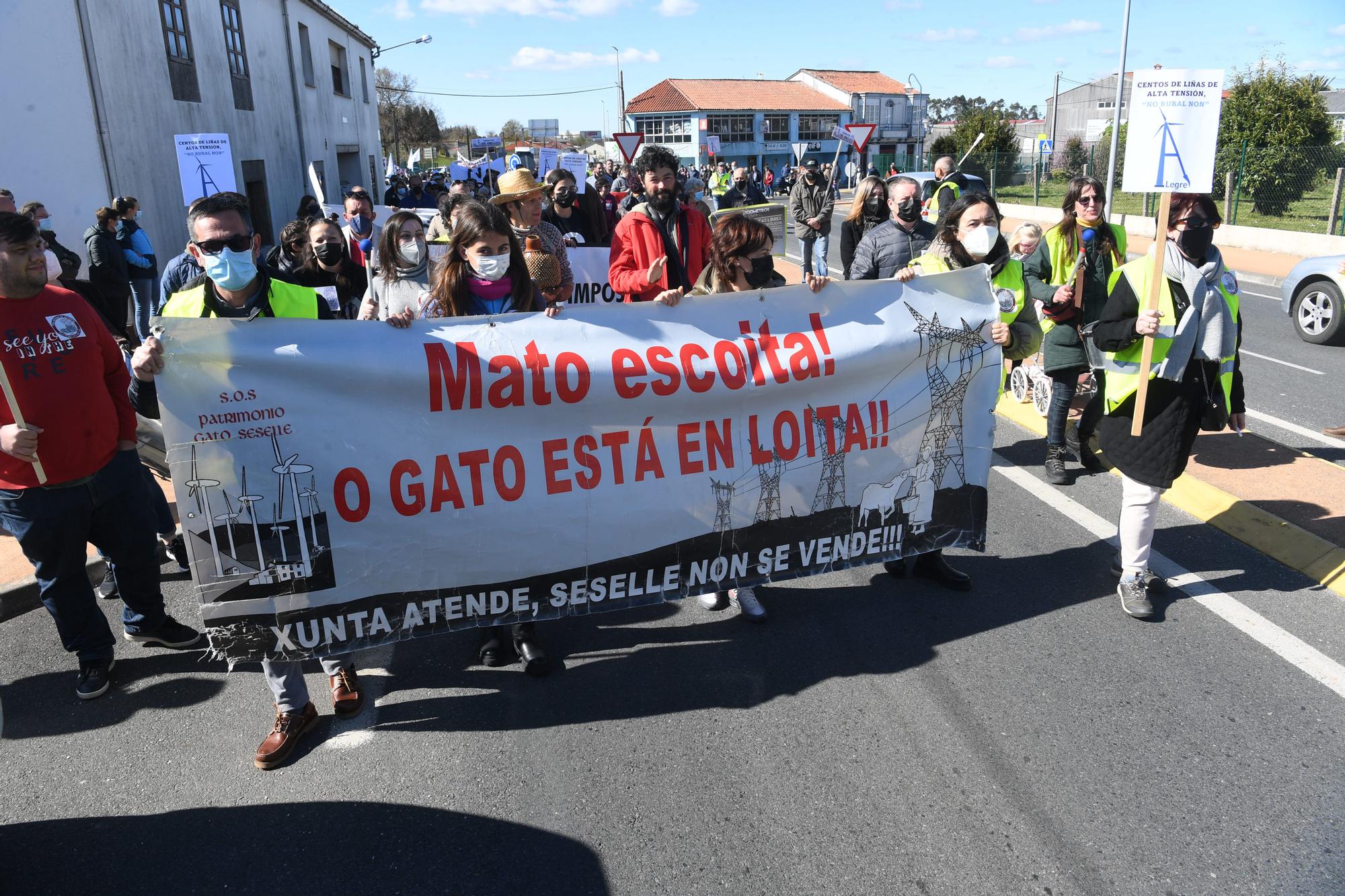 Clamor en Curtis contra los “macroeólicos”: “Dejan toda la comarca dentro de un parque”