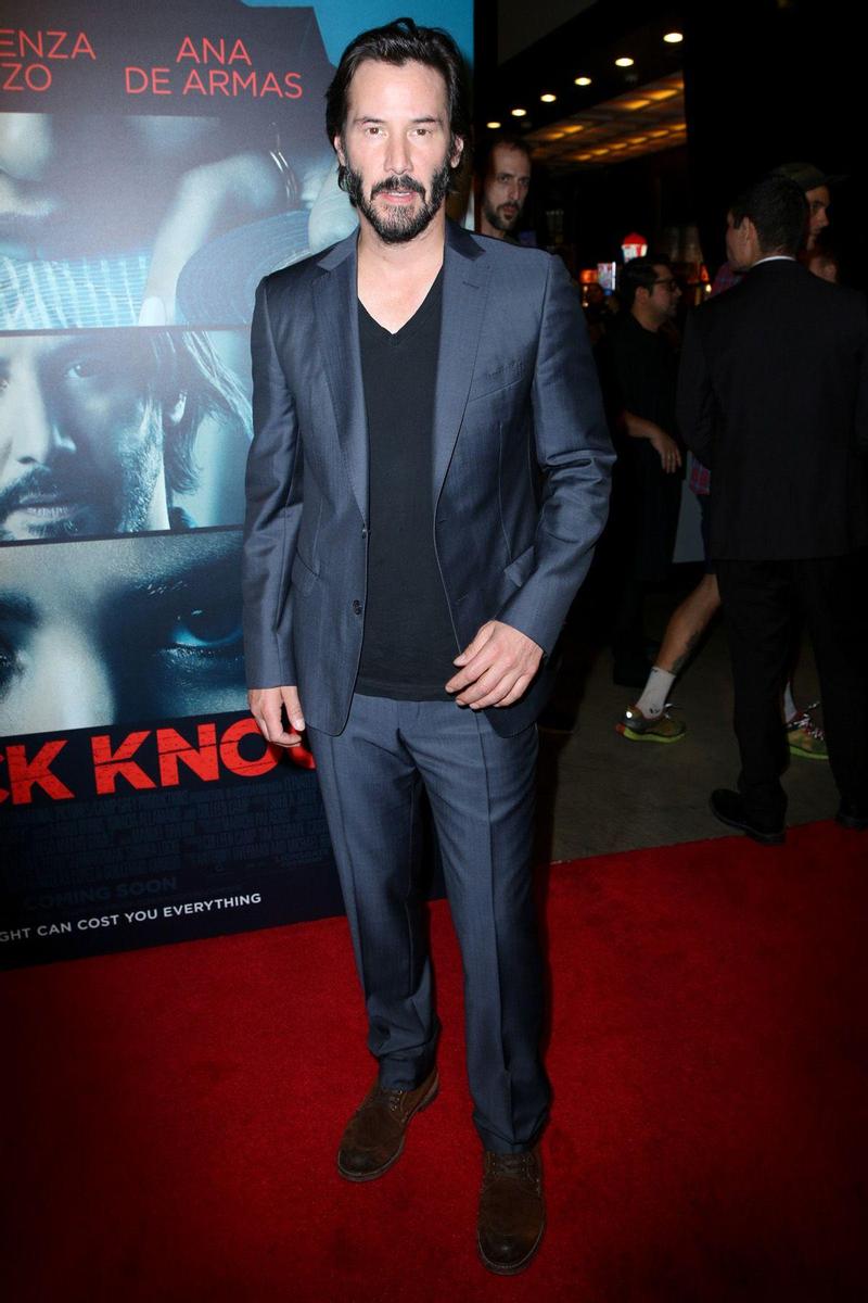 Keanu Reeves en el estreno de 'Knock Knock' en Los Ángeles