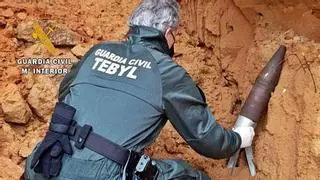 La Guardia Civil recupera un proyectil explosivo en un paraje de Monte la Reina