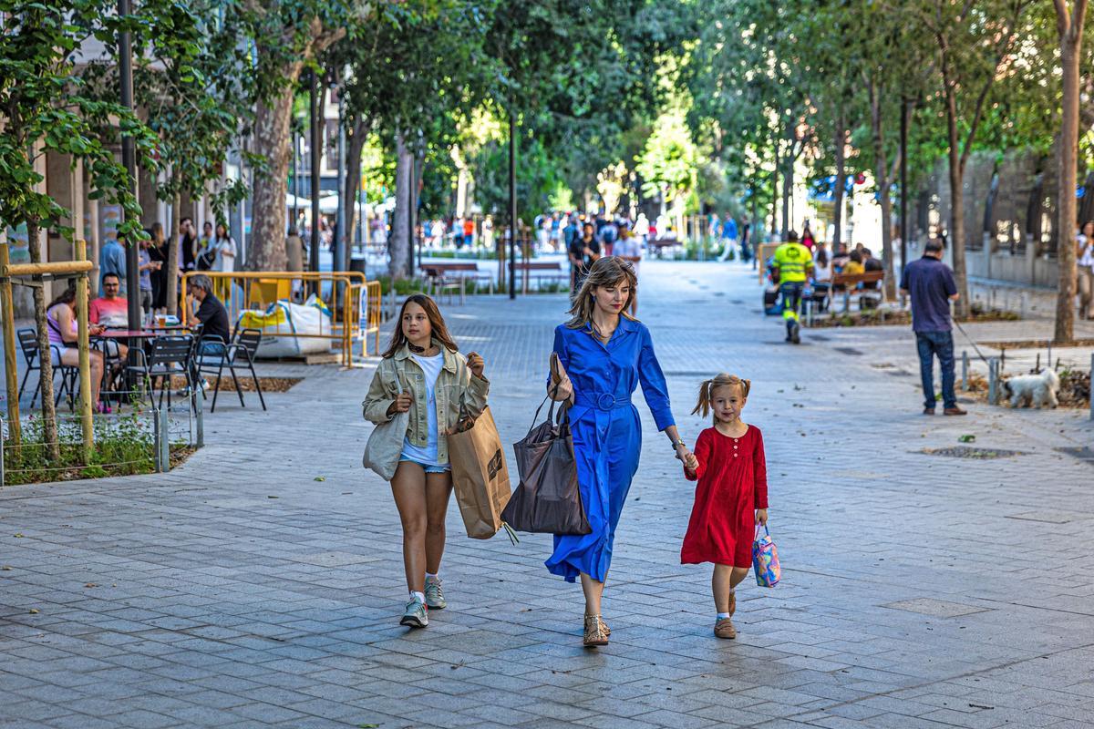 Escenas inesperadas de la Superilla del Eixample