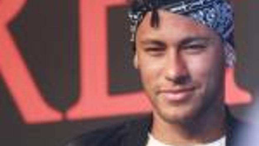 Neymar, durant l&#039;acte publicitari a la Xina.