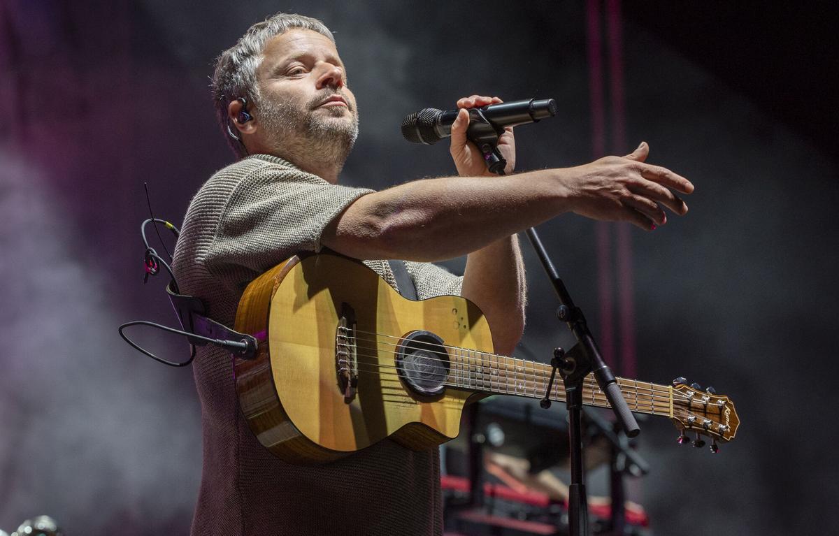 Concierto de Oques Grasses en el Parc del Forum en la fiesta 150 aniversario de Estrella Damm