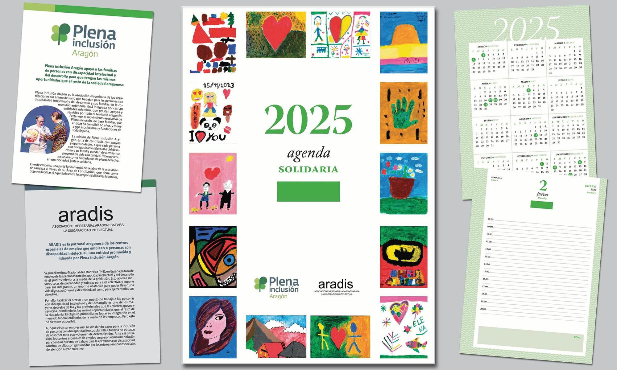 Los beneficios obtenidos con la venta de la agenda solidaria se destinarán a proyectos de ambas entidades.