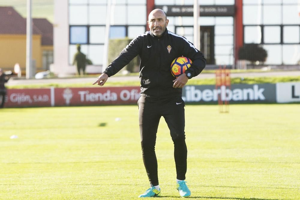 Entrenamiento del Sporting de Gijón