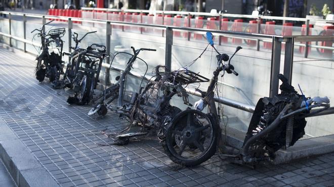 Vandalismo en Sants, tras los conciertos de la Mercè 2022