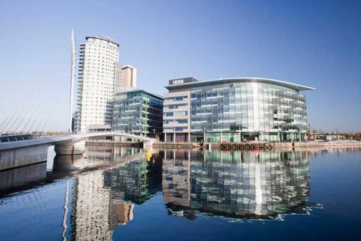 La Media City UK en Salford Quays es la sede de la BBC