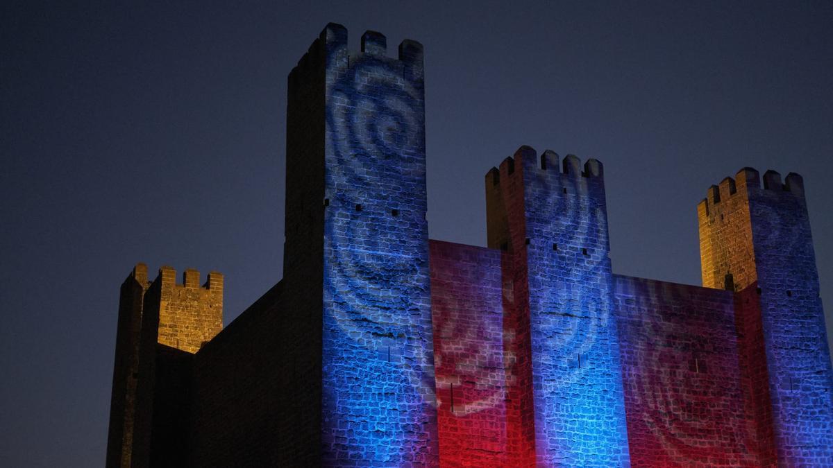 Castillo de Sádaba durante el Festival de los Castillos