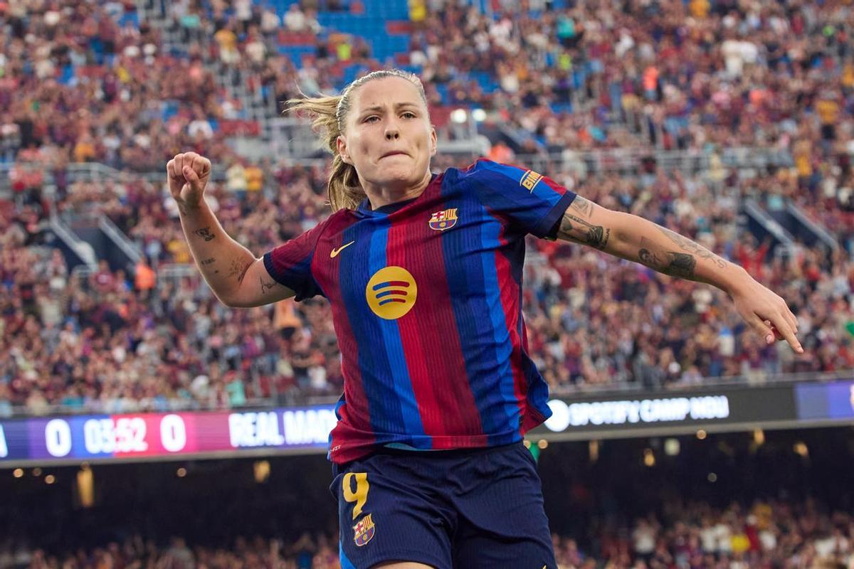 Pina, celebrando su primer gol ante el Madrid
