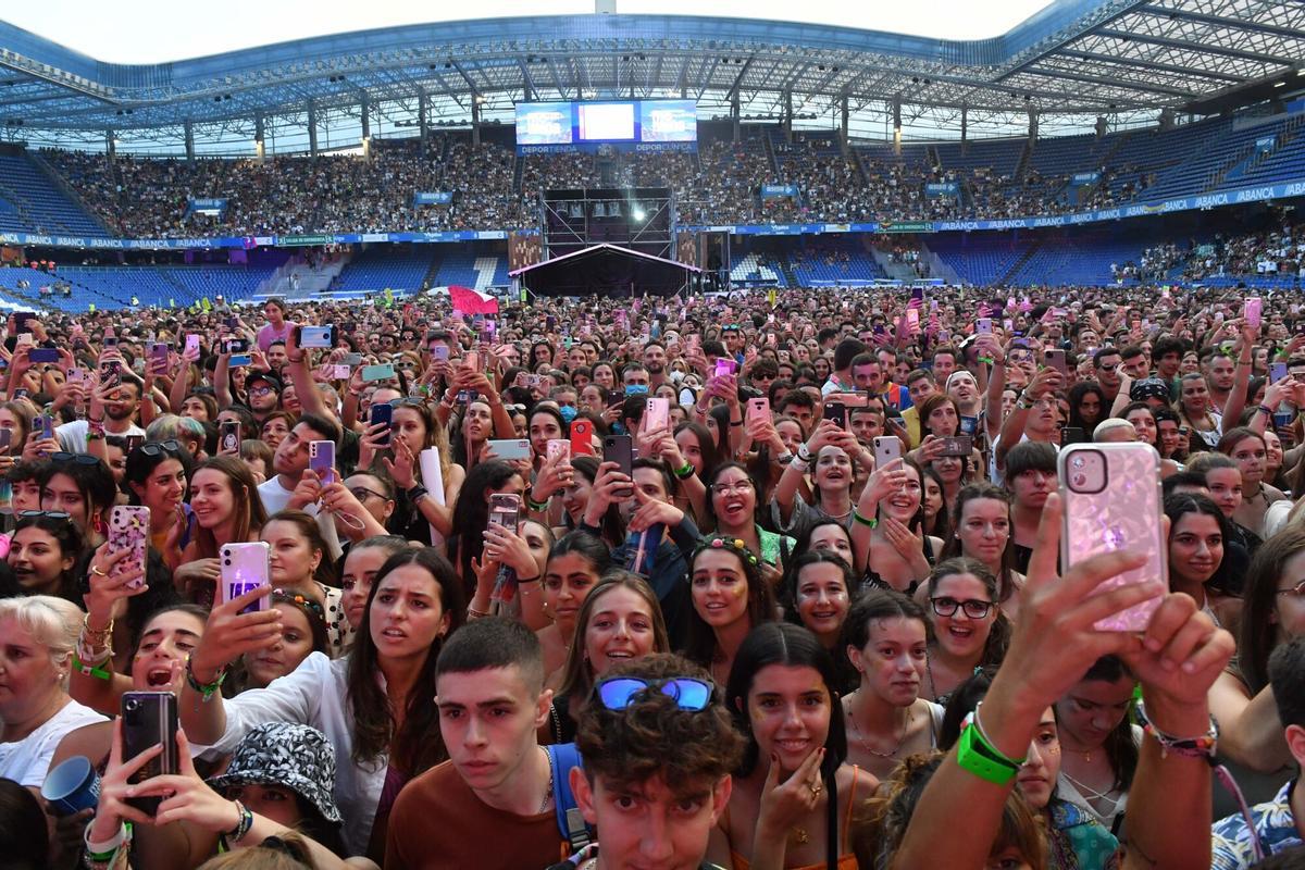 Público en la segunda edición del Morriña Fest, celebrado en 2022 en el estadio de Riazor.