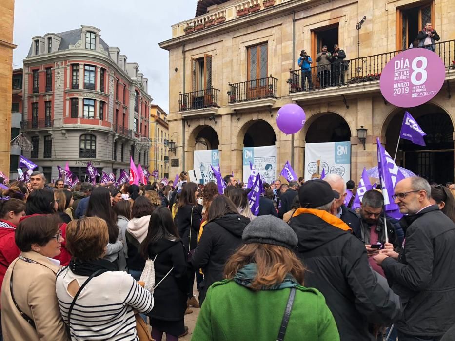 8-M en Asturias: El feminismo inunda las plazas