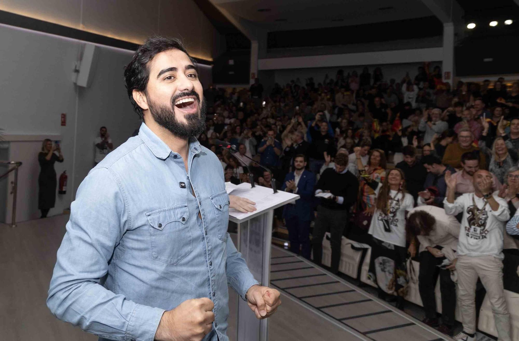 Mitin de Alvise en Alicante