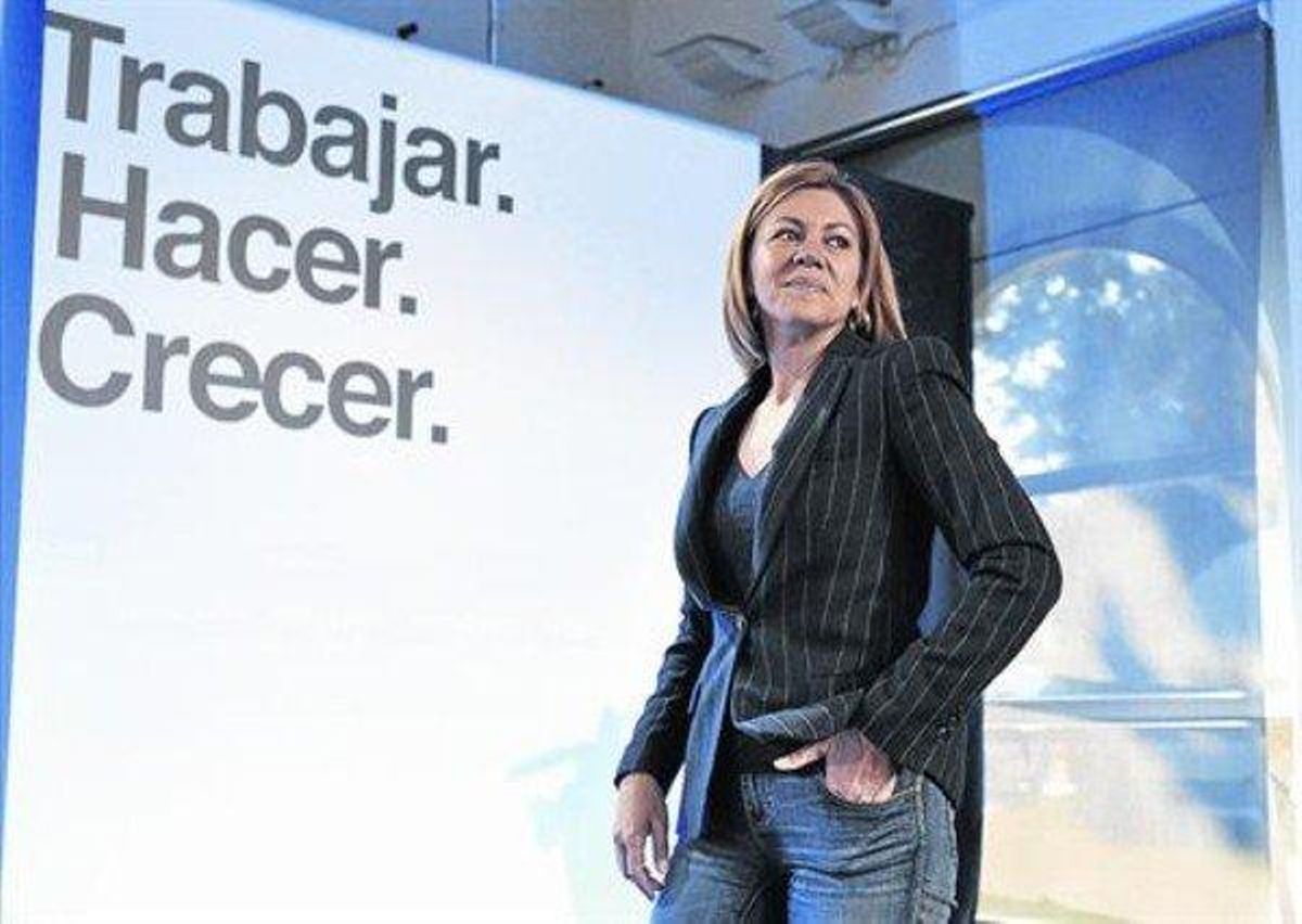 En campanya 8 María Dolores de Cospedal, diumenge passat durant un acte del PP a Toledo.