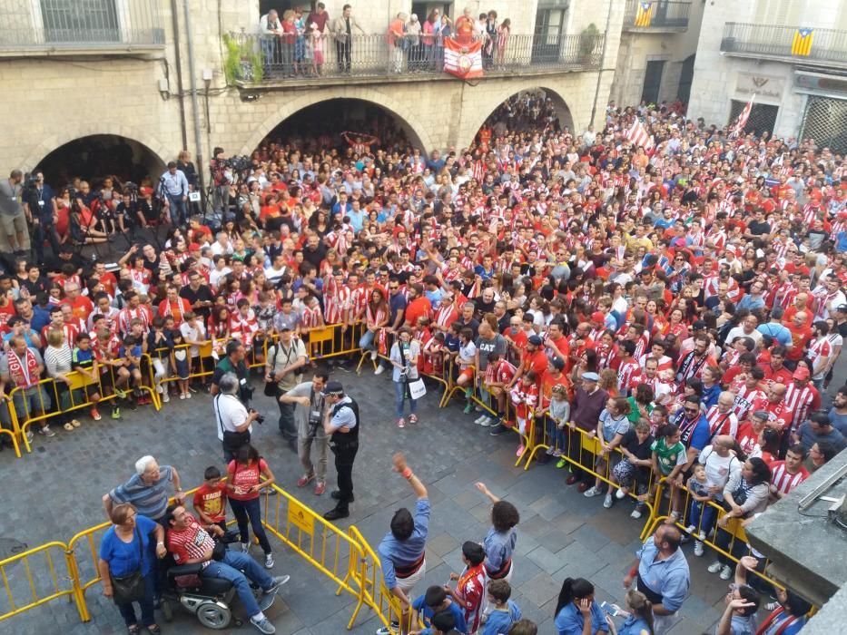 Rua de celebració de l'ascens del Girona