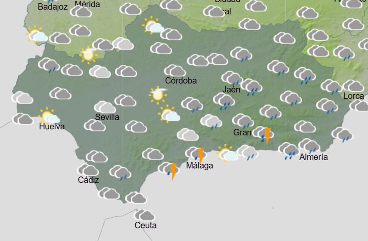 Previsión para el viernes 24 de abril en Andalucía