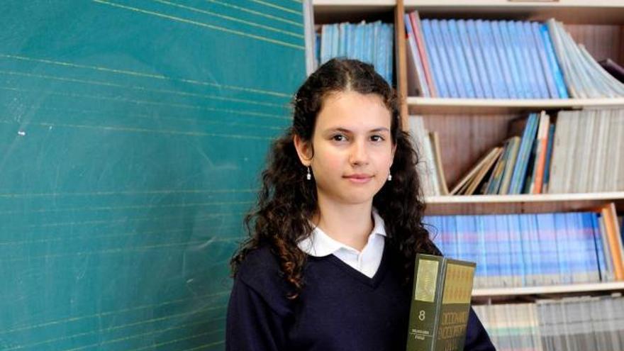 María González, una palmesana en Asturias, en el Colegio Internacional de Meres.