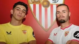 Alberto Flores y Ramón Martínez renuevan con el Sevilla FC hasta 2027 y comenzarán la pretemporada a las órdenes de Pimienta