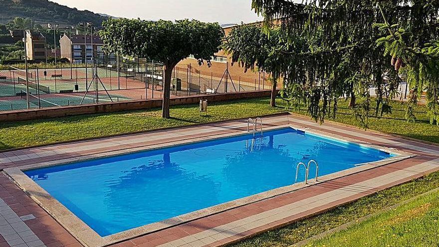 Vista de la piscina municipal de Berga