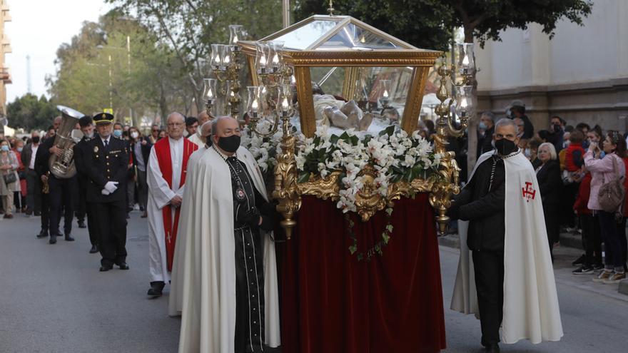 Procesión de Viernes Santo en el Port de Sagunt.