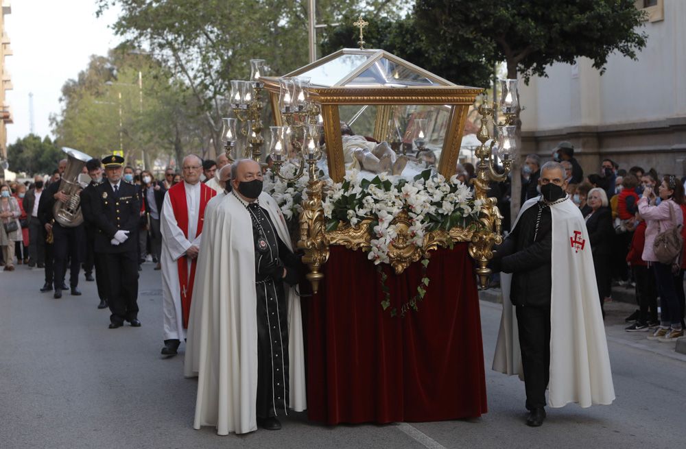 Procesión de Viernes Santo en el Port de Sagunt.