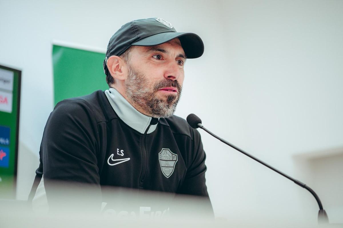 Eder Sarabia, durante la última rueda de prensa.