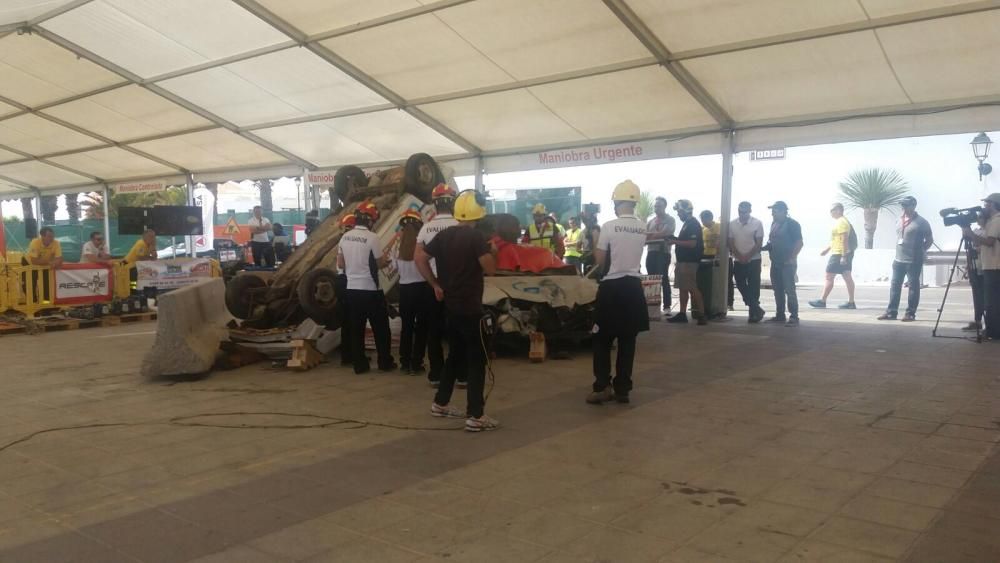 Teguise acoge un campeonato nacional de rescate en accidentes de tráfico