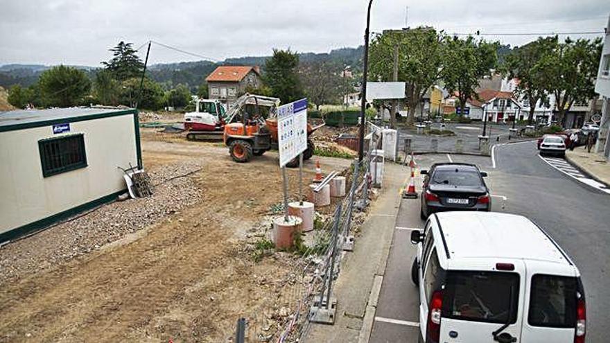 Área del polígono 31 en A Rabadeira en Oleiros, ahora mismo en obras.