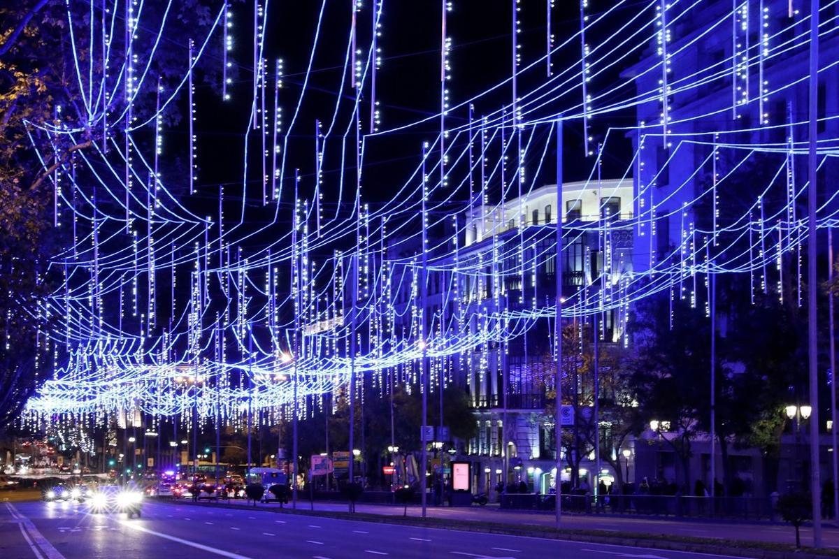 GRAF4919  MADRID  23 11 2018 - Vista de la calle Alcala de Madrid  durante el tradicional encendido de luces de Navidad  EFE Ballesteros