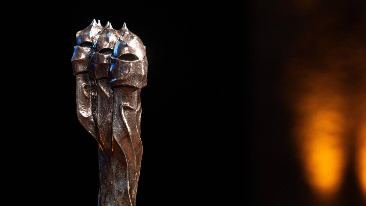 Estatuillas de los Premis Gaudí que entrega la Acadèmia del Cinema Català