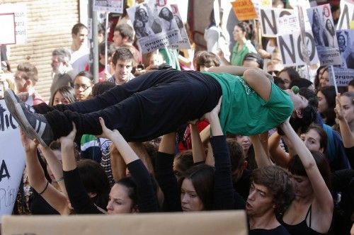 Manifestación de estudiantes en Madrid