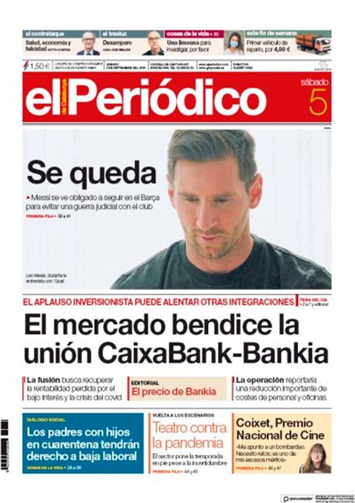 Messi se queda: las portadas de la prensa mundial