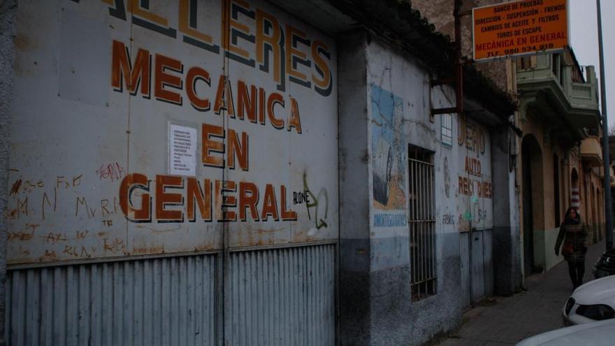 Tramo de edificios que entran en el nuevo plan de liberación.