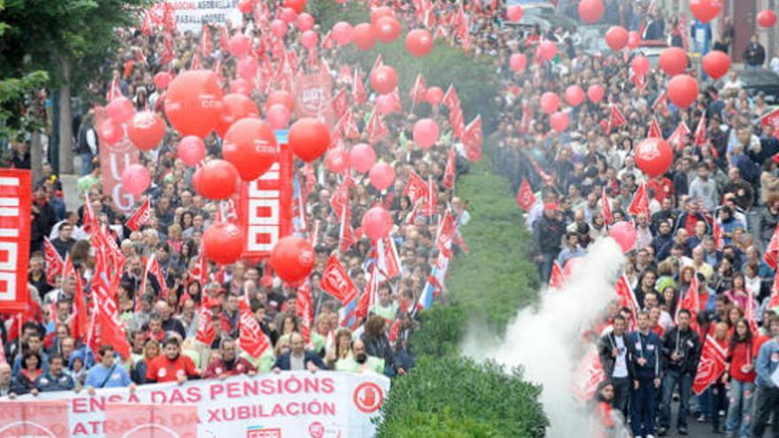 Los sindicatos calculan un apoyo de más del 80% a la huelga en Galicia