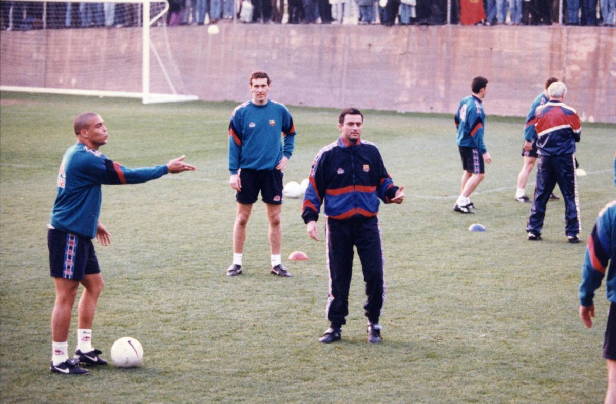 Las fotos que no recordabas de Mourinho en el Barça