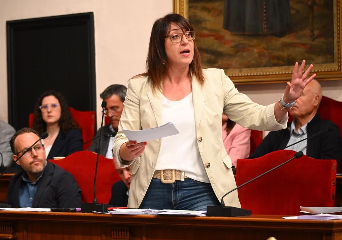 La edil socialista Patricia Macià, en el pleno.
