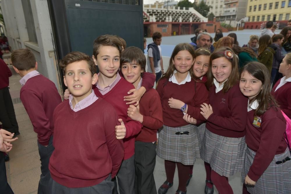 Procesión de los alumnos de Capuchinos