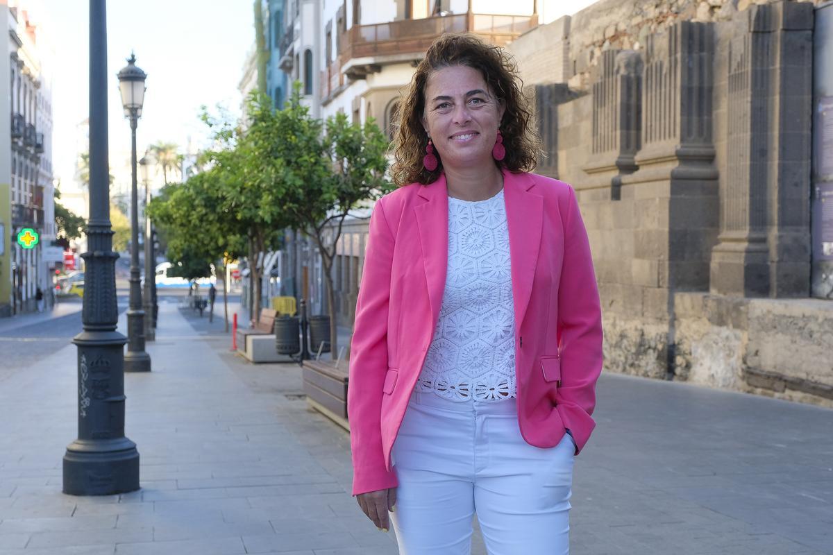 Gemma Martínez Soliño, candidata de Unidas Sí Podemos a la Alcaldía de Las Palmas de Gran Canaria.