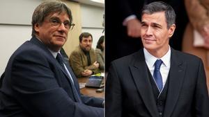 Carles Puigdemont y Pedro Sánchez