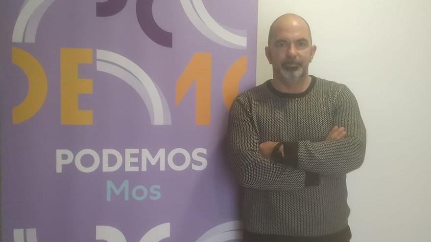 Román González Garrido, candidato de Podemos en Mos.