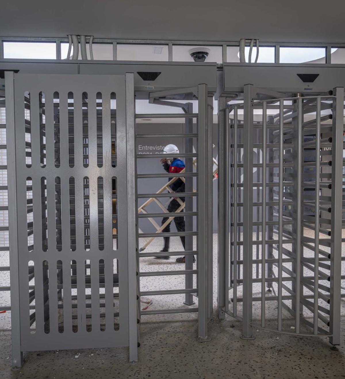 Pati interior del nou recinte penitenciari a la Zona Franca.
