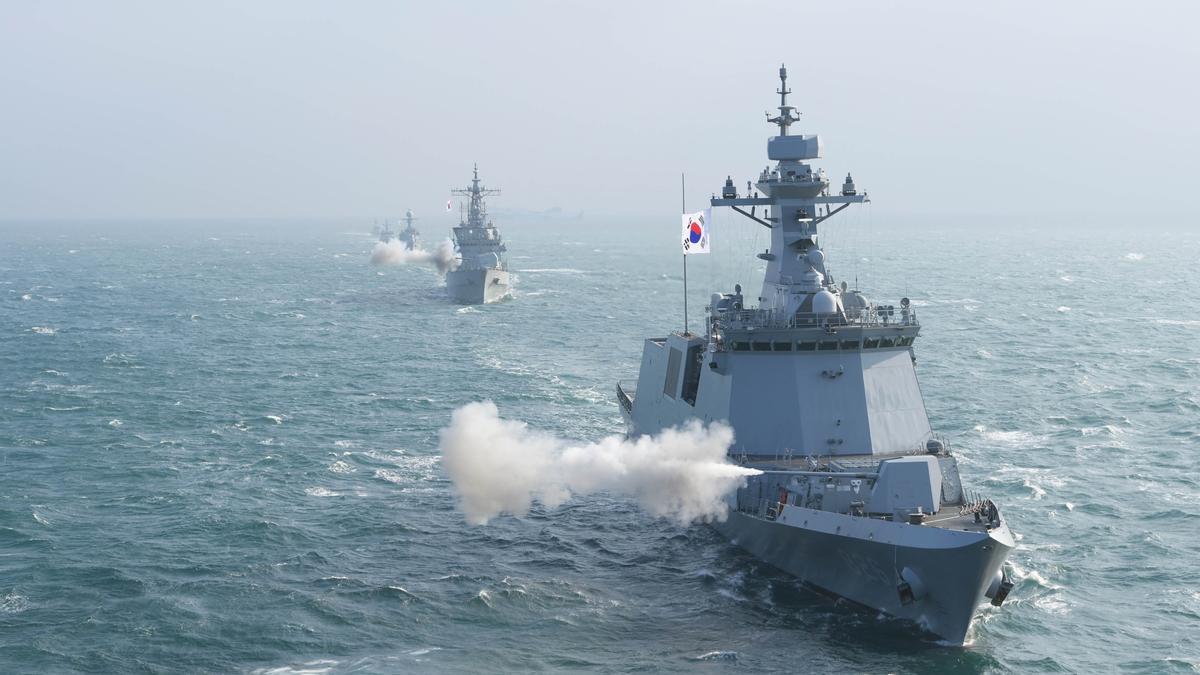 Un buque de la Armada surcoreana.