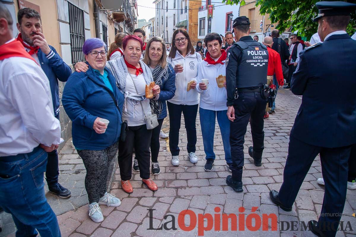 Recorrido Caballos del Vino día dos de mayo en Caravaca