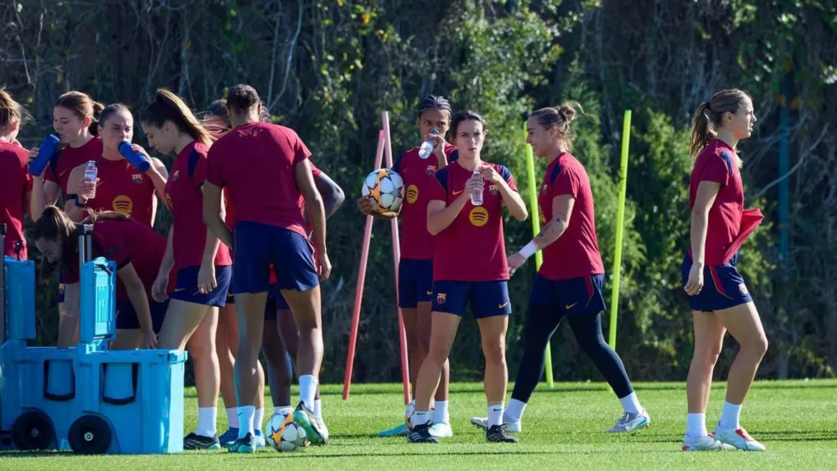 Sesión de entrenamiento para preparar la visita del HB Koge