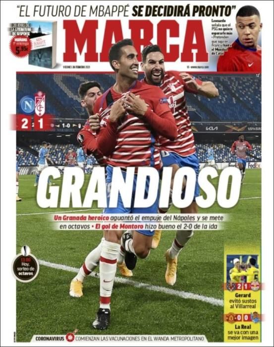 Portada MARCA viernes 26 febrero 2021